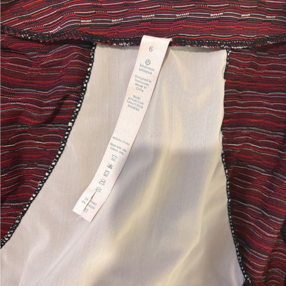 Lululemon Define Jacket Red Patterned Zip-Up Jack… - image 5